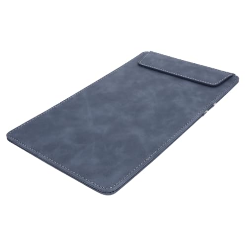 ROMISBABA Leichtes Tragbares Klemmbrett aus Robustem Leder Multifunktionaler Menühalter und Dokumenten Organizer für Büro und Zuhause in Denim Blau von ROMISBABA