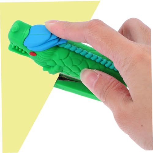 ROMISBABA Mini Drachen Desktop Heftgerät mit Edelstahlklammern Tragbarer Langlebiger Schreibtisch Tacker Grün Vielseitig für Zeitungen und Dokumente Niedliches Cartoon Design für Schule ROMISBABA Mini Drachen Desktop Heftgerät mit Edelstahlklammern Tragbarer Langlebiger Schreibtisch Tacker Grün Vielseitig für Zeitungen und Dokumente Niedliches Cartoon Design für Schule von ROMISBABA