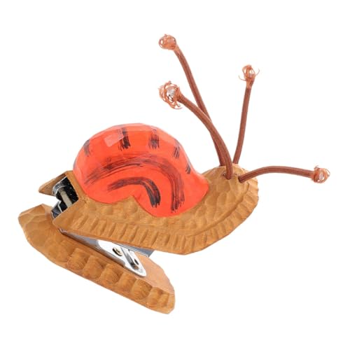 ROMISBABA Mini Holz Heftgerät Schneckenform Tragbar für Schreibtisch Büro Schule Niedlicher Desktop Tacker für Junge Mädchen und Studenten ROMISBABA Mini Holz Heftgerät Schneckenform Tragbar für Schreibtisch Büro Schule Niedlicher Desktop Tacker für Junge Mädchen und Studenten von ROMISBABA