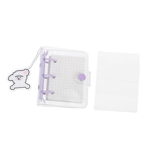 ROMISBABA Mini PVC Ordner Transparentes Cover mit Druckknopf Verschluss Teiliges Hülle Kariertes Nachfüllpapier DIY Scrapbook Zubehör Tragbares Notizbuch für Schule und Alltag ROMISBABA Mini PVC Ordner Transparentes Cover mit Druckknopf Verschluss Teiliges Hülle Kariertes Nachfüllpapier DIY Scrapbook Zubehör Tragbares Notizbuch für Schule und Alltag von ROMISBABA