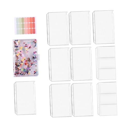 ROMISBABA Multi Funktional Zipper Bag Notebook Ringbuch mit Bunten PVC Taschen Kartenfach Doppeltasche und Etiketten Transparenter Geldbinder für Budgetplanung und Haushaltsbuch Organizer ROMISBABA Multi Funktional Zipper Bag Notebook Ringbuch mit Bunten PVC Taschen Kartenfach Doppeltasche und Etiketten Transparenter Geldbinder für Budgetplanung und Haushaltsbuch Organizer von ROMISBABA