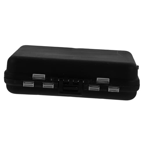 ROMISBABA Multifunktionale Angelzubehör Box Schwarz Langlebiger Kunststoff Angelgerät Organizer Multifunktionales Angelwerkzeug Aufbewahrungskästchen für Angler Praktische Sortierbox für von ROMISBABA