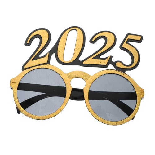 ROMISBABA Neujahrsbrille Goldene Zahlenbrille Leicht und Komfortabel Für Silvesterparty Abschlussfeier Familienfest und Festliche Anlässe Lustiges Partyaccessoire für Erwachsene und von ROMISBABA