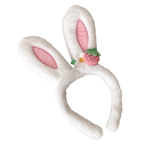 ROMISBABA Niedliches Kaninchenohr Haarband Weiß Cartoon Hasenohren Stirnband für Erwachsene Flauschiges Tierkostüm Accessoire Bequemes Kopfband für Party Ostern Cosplay und Fotoshooting ROMISBABA Niedliches Kaninchenohr Haarband Weiß Cartoon Hasenohren Stirnband für Erwachsene Flauschiges Tierkostüm Accessoire Bequemes Kopfband für Party Ostern Cosplay und Fotoshooting von ROMISBABA