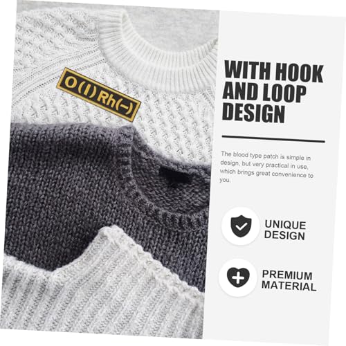 ROMISBABA O blutgruppen aufnäher Bestickter Klett flicken für Kleidung und Rucksack Langlebiger Blutgruppen patch Geeignet für Uniformen Taktische Ausrüstung Medizinische Kennzeichnung von ROMISBABA
