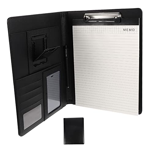 ROMISBABA PU Dokumentenmappe mit Reißverschluss Multifunktionaler Aktenordner mit Metallklammer und Praktisch für Büro Schule und Konferenz Eleganter Schwarzer Organizer ohne ROMISBABA PU Dokumentenmappe mit Reißverschluss Multifunktionaler Aktenordner mit Metallklammer und Praktisch für Büro Schule und Konferenz Eleganter Schwarzer Organizer ohne von ROMISBABA