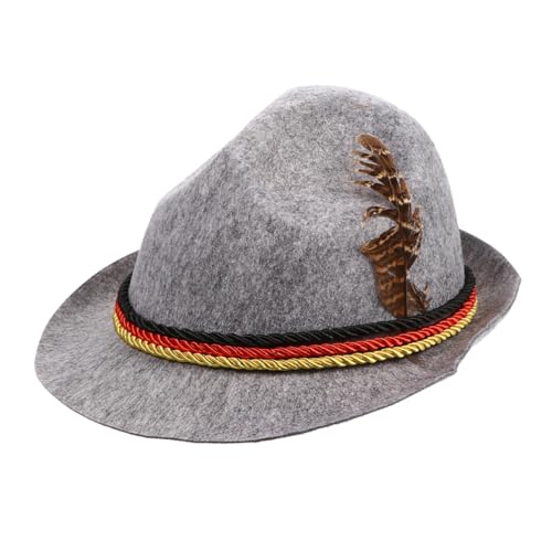ROMISBABA Panama Party Hut mit Federn Unisex Halloween Mütze Stilvoller Jazz Hut für Festival Karneval und Alltag Weicher Bequemer und Kreativer Kopfschmuck von ROMISBABA