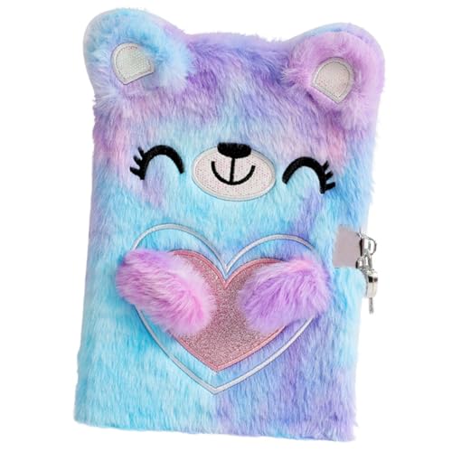 ROMISBABA Plüsch Notizbuch Mädchen Cartoon Bär Tagebuch mit Weichem Bezug Langlebig Praktisch für Schule und Alltag Kawaii Schreibblock für Junge Mädchen Geschenk ROMISBABA Plüsch Notizbuch Mädchen Cartoon Bär Tagebuch mit Weichem Bezug Langlebig Praktisch für Schule und Alltag Kawaii Schreibblock für Junge Mädchen Geschenk von ROMISBABA