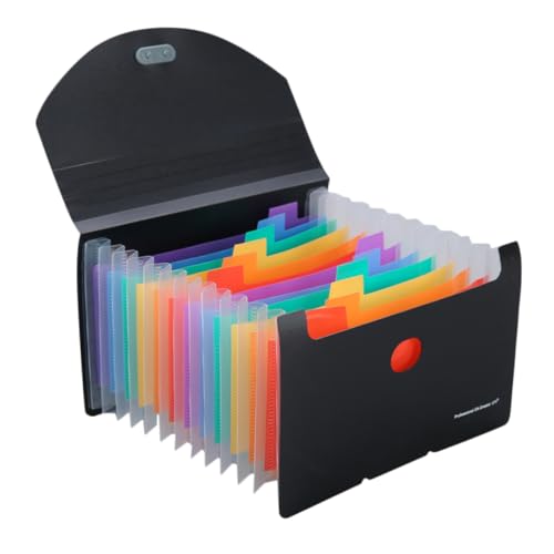 ROMISBABA Praktischer Mini Fächermappe Organizer mit Fächern Dreiseitig Versiegelt Robuster PP Material Stilvoller Dokumenten und Quittungsordner für Karten Rechnungen Schecks Sicherer ROMISBABA Praktischer Mini Fächermappe Organizer mit Fächern Dreiseitig Versiegelt Robuster PP Material Stilvoller Dokumenten und Quittungsordner für Karten Rechnungen Schecks Sicherer von ROMISBABA