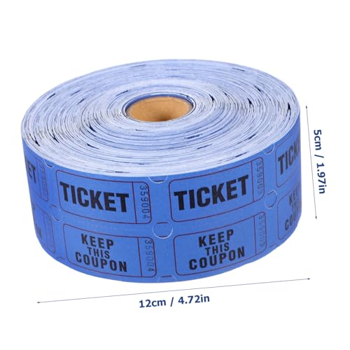 ROMISBABA Raffle Tickets Rolle Blau Lose Papierlotterie Etiketten für Veranstaltungen Vielseitige und Gewinnspielkarten für Feierlichkeiten und Spiele von ROMISBABA