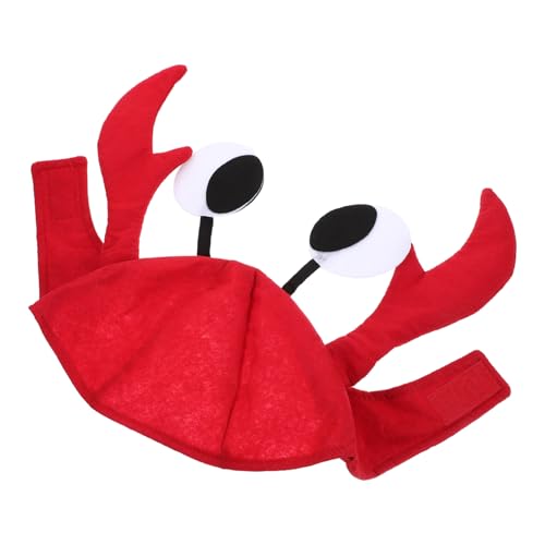 ROMISBABA Rotes Krabben Halloween Kostüm Kopfbedeckung Verstellbar Leichte Krabbenmütze für Damen Karneval Party Foto Requisite Witziger Krabbenhut ROMISBABA Rotes Krabben Halloween Kostüm Kopfbedeckung Verstellbar Leichte Krabbenmütze für Damen Karneval Party Foto Requisite Witziger Krabbenhut von ROMISBABA