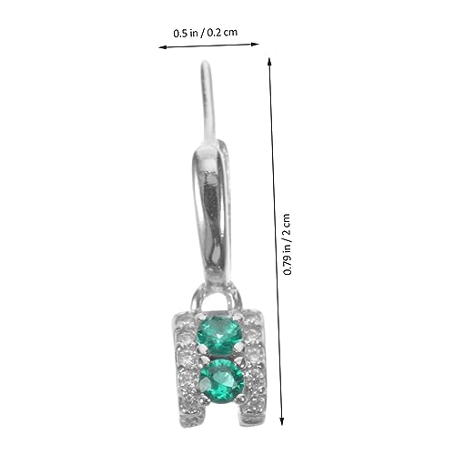 ROMISBABA Silber Schmuckverschluss mit Großem Clip Verschluss für Halsketten und Armbänder Langlebiger Anhängerschlaufe Clip DIY Schmuckzubehör für Schmuckherstellung und Bastelbedarf von ROMISBABA