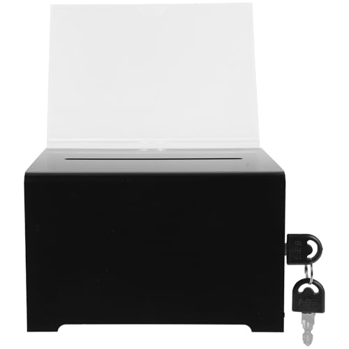 ROMISBABA Spendenbox mit Schloss Acryl Vorschlagsbox für Fundraising und Anregungen Geeignet für Büro und Veranstaltungen Langlebig und Praktisch ROMISBABA Spendenbox mit Schloss Acryl Vorschlagsbox für Fundraising und Anregungen Geeignet für Büro und Veranstaltungen Langlebig und Praktisch von ROMISBABA