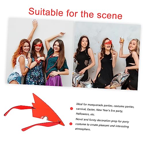 ROMISBABA Stylische Langlebige Partybrille Damen Herren Dreieckige Rahmenlose Tricky Eyewear Robustem PC Leicht Passend für Gesichtsformen für Fasching Karneval Halloween Fotorequisiten ROMISBABA Stylische Langlebige Partybrille Damen Herren Dreieckige Rahmenlose Tricky Eyewear Robustem PC Leicht Passend für Gesichtsformen für Fasching Karneval Halloween Fotorequisiten von ROMISBABA
