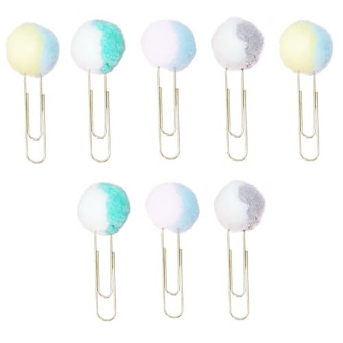 ROMISBABA Teiliges Bunte Scrapbook Büroklammern mit Weichen Plüschbällen Große Doppelfarbige Metallklammern für Scrapbooking Kartenherstellung und Papierdekoration Langlebig Zufällige Farbe ROMISBABA Teiliges Bunte Scrapbook Büroklammern mit Weichen Plüschbällen Große Doppelfarbige Metallklammern für Scrapbooking Kartenherstellung und Papierdekoration Langlebig Zufällige Farbe von ROMISBABA