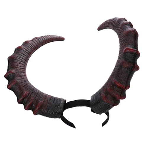 ROMISBABA Teufelshörner Haarreif Großes Ox Horn Stirnband Party Halloween Cosplay Kostüm Zubehör Ausgefallenes Stirnband für Damen Herren Festliche Verkleidung ROMISBABA Teufelshörner Haarreif Großes Ox Horn Stirnband Party Halloween Cosplay Kostüm Zubehör Ausgefallenes Stirnband für Damen Herren Festliche Verkleidung von ROMISBABA