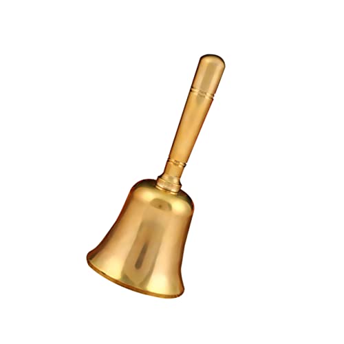 ROMISBABA Tischglocke aus Messing Handglocke für Bar und Restaurant Dekorative Metallglocke für Empfangsbereiche und Küchen Klassische Partyglocke Robust ROMISBABA Tischglocke aus Messing Handglocke für Bar und Restaurant Dekorative Metallglocke für Empfangsbereiche und Küchen Klassische Partyglocke Robust von ROMISBABA