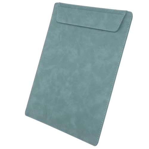 ROMISBABA Tragbares Klemmbrett aus Leder mit Magnet Flexibles Schreibbrett für Büro und Veranstaltungen Handliches Dokumentenclipboard Grün für Notizen und Dokumentation von ROMISBABA