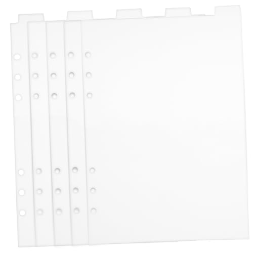 ROMISBABA Transparente PVC Trennblätter Abnehmbare Registerkarten mit Löchern Wasserdichte Notebook Teiler Beschreibbare Langlebige Organizer Trennwände für Planer und Loseblattordner ROMISBABA Transparente PVC Trennblätter Abnehmbare Registerkarten mit Löchern Wasserdichte Notebook Teiler Beschreibbare Langlebige Organizer Trennwände für Planer und Loseblattordner von ROMISBABA