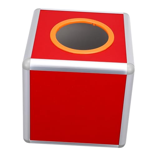ROMISBABA Transparente Raffle Box Aluminiumlegierung Lotteriekasten mit Schlitz Robuster Raffle Tickethalter für Spiele Spenden Wahl und Partyveranstaltungen von ROMISBABA