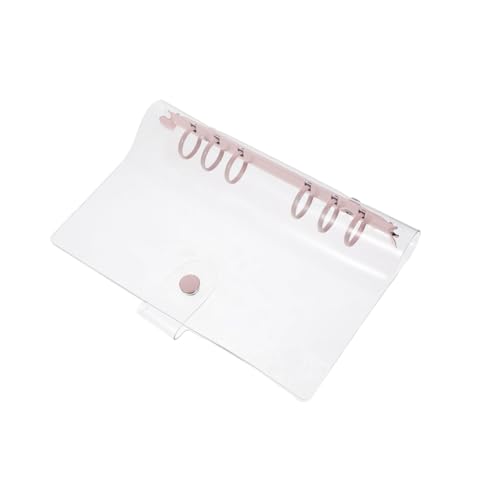 ROMISBABA Transparentes PVC Ringbuch Notizbuch mit Druckknopfverschluss Flexibler Binder Ordner für Lose Elastisches Band Schützt Dokumente Praktisches Schulzubehör für Reise Planer ROMISBABA Transparentes PVC Ringbuch Notizbuch mit Druckknopfverschluss Flexibler Binder Ordner für Lose Elastisches Band Schützt Dokumente Praktisches Schulzubehör für Reise Planer von ROMISBABA