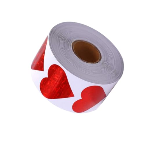 ROMISBABA Valentinstag Herz Aufkleber Selbstklebend Rote Liebe Etiketten DIY Dekoration für Karten Umschläge und Verpackungen von ROMISBABA