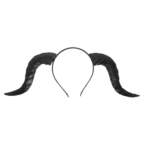 ROMISBABA Verstellbares Teufelshörner-stirnband mit Abnehmbaren Schwarzen Hörnern Elastisches Flexibles Halloween-accessoire für Karneval Cosplay Party und Festtagskostüm von ROMISBABA