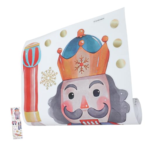 ROMISBABA Weihnachtliche Nutcracker Wandsticker Festliche Schneeflocken Fensterbilder Selbstklebend für Klassenzimmer Kindergarten und Schuldekoration Langlebige Weihnachtswanddeko ROMISBABA Weihnachtliche Nutcracker Wandsticker Festliche Schneeflocken Fensterbilder Selbstklebend für Klassenzimmer Kindergarten und Schuldekoration Langlebige Weihnachtswanddeko von ROMISBABA