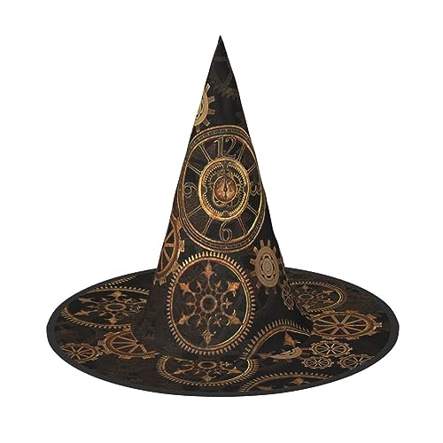 ROMuka Gears Uhr Bronze Jahrhundert Halloween Hut Party Mädchen Breite Krempe faltbar Hut Sharp Party Kostüm ROMuka Gears Uhr Bronze Jahrhundert Halloween Hut Party Mädchen Breite Krempe faltbar Hut Sharp Party Kostüm von ROMuka