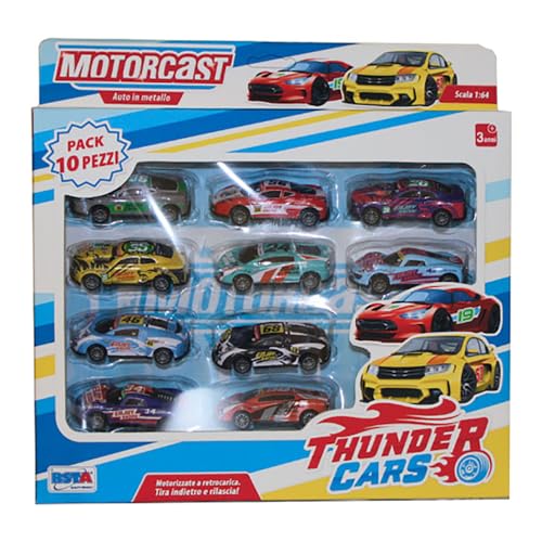 RONCHI SUPERTOYS SRL Auto MOTORCAST CF.10 PZ.11201 Spielzeugautos und LKW, Mehrfarbig (11201) von RONCHI SUPERTOYS SRL