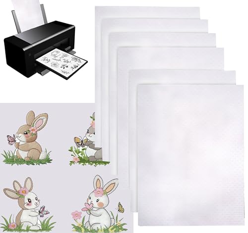 Klebriger wasserlöslicher Stick-Stabilisator, Papierstabilisator, 6 Stück, Stick- und Stichvorlage, Papier, abwaschbar, Stickmuster – erlaubt zum Zeichnen, Drucken für Kreuzstich und Handarbeiten Klebriger wasserlöslicher Stick-Stabilisator, Papierstabilisator, 6 Stück, Stick- und Stichvorlage, Papier, abwaschbar, Stickmuster – erlaubt zum Zeichnen, Drucken für Kreuzstich und Handarbeiten von RONDURE