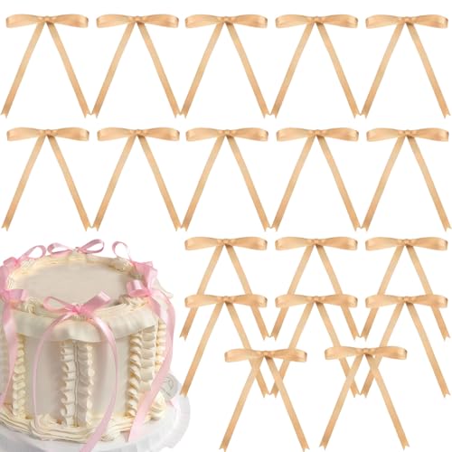 18 Stück Kaffee-Schleifenkuchen-Topper für Kuchendekorationen, braune Schleife, Schleifen, Kuchendekoration, Picks, Babyparty, Kuchendekoration, Dekorationen für Geburtstag, Braut, Hochzeit, Party, 18 Stück Kaffee-Schleifenkuchen-Topper für Kuchendekorationen, braune Schleife, Schleifen, Kuchendekoration, Picks, Babyparty, Kuchendekoration, Dekorationen für Geburtstag, Braut, Hochzeit, Party, von RONGZUBAT