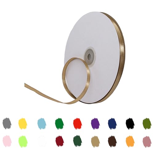 Champagnerfarbe-Band 6 mm für Geschenkverpackungen 91 m, Champagner-Satinband 6 mm dickes Stoffband für Bastelarbeiten, Kuchenband, Haarschleifenband, Polyesterband für Weihnachtsdekoration, Hochzeit Champagnerfarbe-Band 6 mm für Geschenkverpackungen 91 m, Champagner-Satinband 6 mm dickes Stoffband für Bastelarbeiten, Kuchenband, Haarschleifenband, Polyesterband für Weihnachtsdekoration, Hochzeit von RONGZUBAT