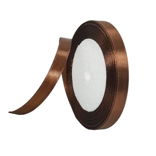Kaffee Satinband 10mm,Geschenkband Satinband 22 Meter Polyesterband, Kaffee Schleifenband für Kaffee Satinband 10mm,Geschenkband Satinband 22 Meter Polyesterband, Kaffee Schleifenband für von RONGZUBAT