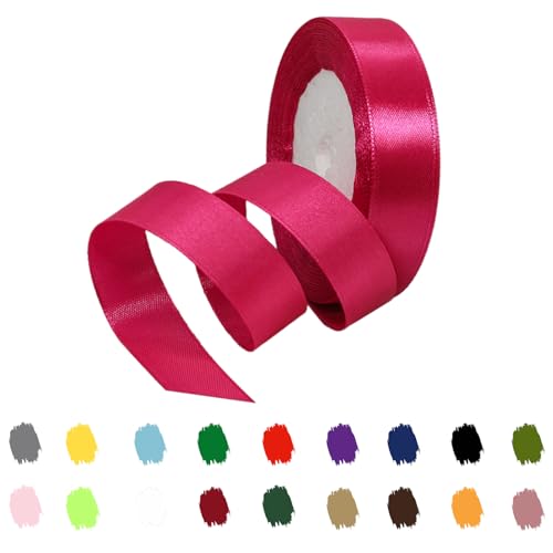 Knallrosa Satinband 20mm,Geschenkband Satinband 22 Meter Polyesterband, Knallrosa Schleifenband für Geschenkverpackung, Handwerk, Kuchendekoration, Haarbögen, Hochzeitsautos,Weihnachtsdekoration Knallrosa Satinband 20mm,Geschenkband Satinband 22 Meter Polyesterband, Knallrosa Schleifenband für Geschenkverpackung, Handwerk, Kuchendekoration, Haarbögen, Hochzeitsautos,Weihnachtsdekoration von RONGZUBAT