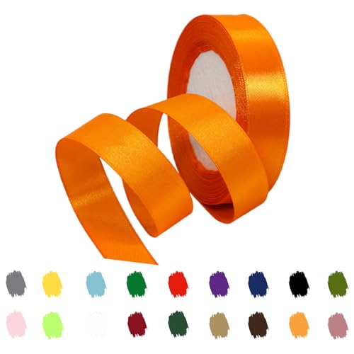 Orange Satinband 20mm,Geschenkband Satinband 22 Meter Polyesterband,Orange Schleifenband für Stoffband zum Basteln, Kuchenband, Haarschleife, Polyesterband, Weihnachtsdekoration Orange Satinband 20mm,Geschenkband Satinband 22 Meter Polyesterband,Orange Schleifenband für Stoffband zum Basteln, Kuchenband, Haarschleife, Polyesterband, Weihnachtsdekoration von RONGZUBAT