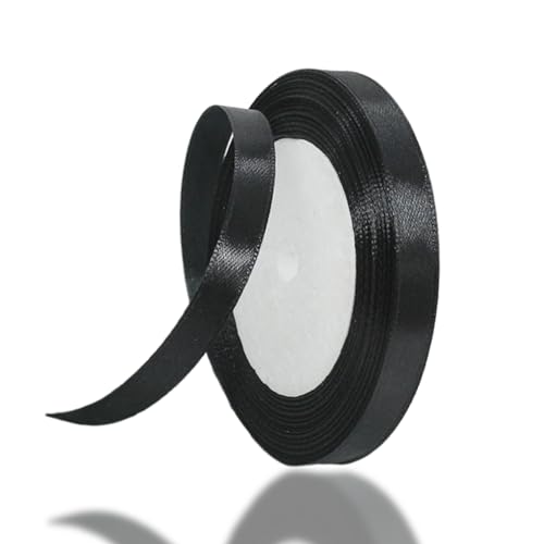 Schwarz Satinband 10mm,Geschenkband Satinband 22 Meter Polyesterband, Schwarz Schleifenband für Geschenkverpackung,Dekoration,Hochzeit,Weihnachten,Bastelarbeiten,und Geschenkverpackung Schwarz Satinband 10mm,Geschenkband Satinband 22 Meter Polyesterband, Schwarz Schleifenband für Geschenkverpackung,Dekoration,Hochzeit,Weihnachten,Bastelarbeiten,und Geschenkverpackung von RONGZUBAT