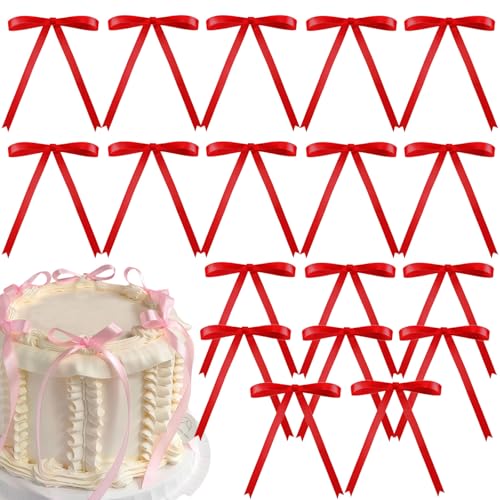 Tortenaufsätze mit roter Schleife, für Kuchendekorationen, rote Schleife, Bänder, Kuchendekoration, Picks, Babyparty, Kuchendekoration, Dekoration für Geburtstag, Braut, Hochzeit, Party, Tortenaufsätze mit roter Schleife, für Kuchendekorationen, rote Schleife, Bänder, Kuchendekoration, Picks, Babyparty, Kuchendekoration, Dekoration für Geburtstag, Braut, Hochzeit, Party, von RONGZUBAT