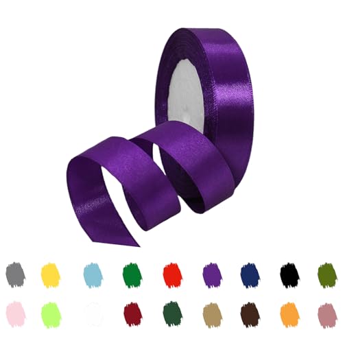 Violett Satinband 20mm,Geschenkband Satinband 22 Meter Polyesterband, Violett Schleifenband für Geschenkverpackung,Dekoration,Hochzeit,Weihnachten,Bastelarbeiten,und Geschenkverpackung Violett Satinband 20mm,Geschenkband Satinband 22 Meter Polyesterband, Violett Schleifenband für Geschenkverpackung,Dekoration,Hochzeit,Weihnachten,Bastelarbeiten,und Geschenkverpackung von RONGZUBAT