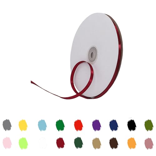 Weinrot-Band 6 mm für Geschenkverpackungen 91 m, Weinrot-Satinband 6 mm dickes Stoffband für Bastelarbeiten, Kuchenband, Haarschleifenband, Polyesterband für Weihnachtsdekoration, Hochzeit Weinrot-Band 6 mm für Geschenkverpackungen 91 m, Weinrot-Satinband 6 mm dickes Stoffband für Bastelarbeiten, Kuchenband, Haarschleifenband, Polyesterband für Weihnachtsdekoration, Hochzeit von RONGZUBAT