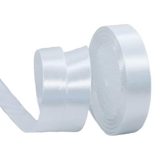 Weiß Satinband 20mm,Geschenkband Satinband 22 Meter Polyesterband, Weiß Schleifenband für Geschenkverpackung,Dekoration,Hochzeit,Weihnachten,Bastelarbeiten,und Geschenkverpackung Weiß Satinband 20mm,Geschenkband Satinband 22 Meter Polyesterband, Weiß Schleifenband für Geschenkverpackung,Dekoration,Hochzeit,Weihnachten,Bastelarbeiten,und Geschenkverpackung von RONGZUBAT