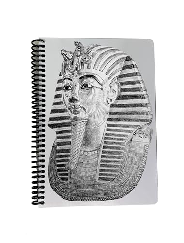 ROOGU Tutenhamun Maske [DIN A5] * Notiz Skizzen Tage Buch Heft Wire-O-Einband 100 Blatt von ROOGU