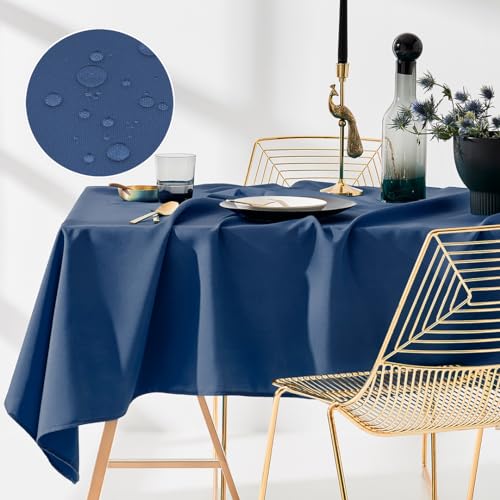 ROOM99 Aura Tischdecke 140 x 260 cm Tischtuch Tafeldecke Fleckschutz Abwaschbar Wasserabweisend Schmutzabweisend Polyester Rechteckig Bankett-Dekoration Ganzjährig Dunkelblau ROOM99 Aura Tischdecke 140 x 260 cm Tischtuch Tafeldecke Fleckschutz Abwaschbar Wasserabweisend Schmutzabweisend Polyester Rechteckig Bankett-Dekoration Ganzjährig Dunkelblau von ROOM99