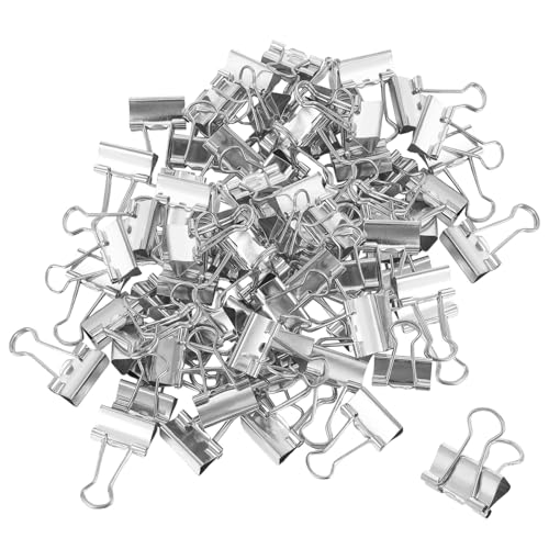 80 Stück Foldback Klammern 19mm, Klammern Metall, Büroklammern Heftklammern Clips für Tüten, Der Klemmen Kann Als Musterbeutelklammern Büroklammern Groß Musterklammern, Silber 80 Stück Foldback Klammern 19mm, Klammern Metall, Büroklammern Heftklammern Clips für Tüten, Der Klemmen Kann Als Musterbeutelklammern Büroklammern Groß Musterklammern, Silber von ROOMHUAWAY