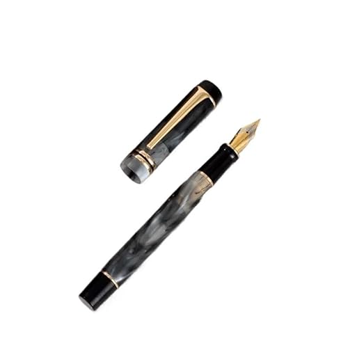 RORFFK Acryl-Füllfederhalter, goldener Clip, EF M, Schreibtinte, Stifte für Geschäft, Büro, Schule, Lieferant, Geschenk, Stifte für Schüler (D-EF) von RORFFK