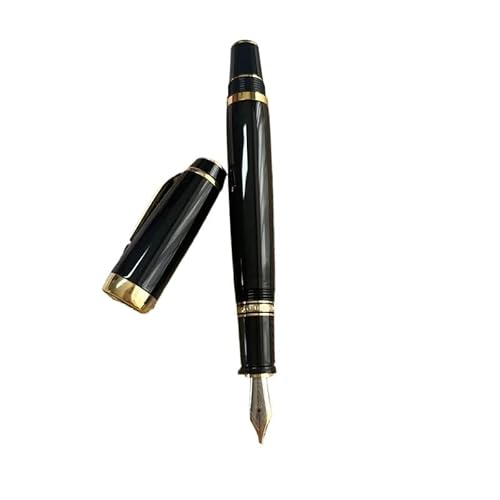 RORFFK Einzigartiger, luxuriöser Füllfederhalter mit einziehbarer Feder und Glanztaschenstift, Schreibgeschenke, zufällige Farbe, Diamant-Clip (E-Fontäne, mit Box) von RORFFK