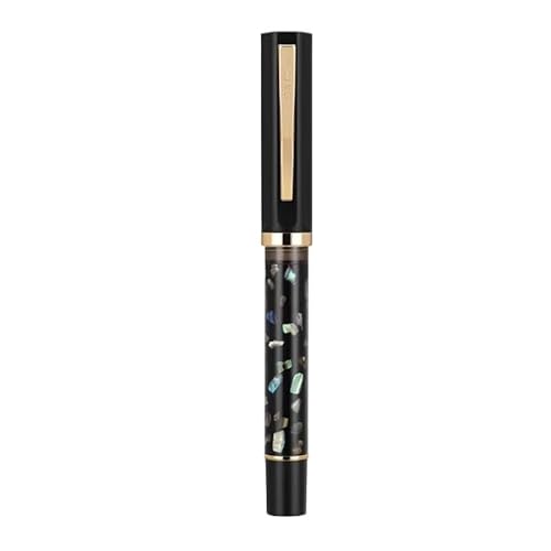 RORFFK Farbiger Füllfederhalter mit Perlmutt, F EF Feder, Tinte, Kalligraphie-Stift, Schreibwaren, Schule, Bürobedarf, Studenten, Geschenk (03, EF 0,38 mm) von RORFFK