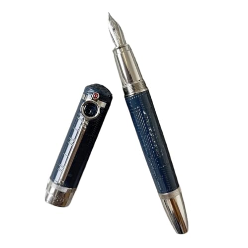 RORFFK Füllfederhalter mit Lupe, rundes Design, hochwertige Qualität, kleine Stückzahl (A2, Stift mit Box) von RORFFK