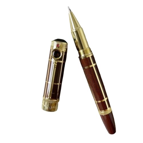 RORFFK Füllfederhalter mit Lupe, rundes Design, hochwertige Qualität, kleine Stückzahl (B8, nur Stift) von RORFFK