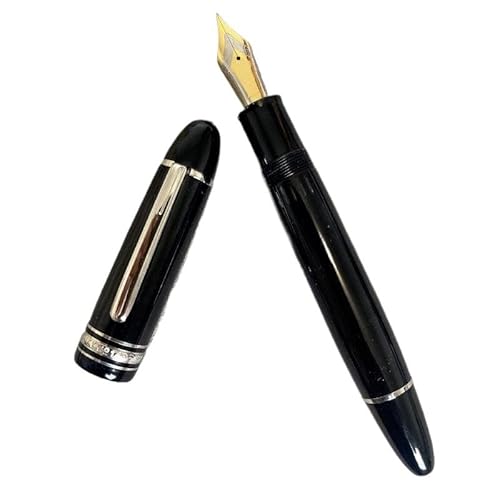 RORFFK Luxus-Füllfederhalter, blaue und schwarze Farbe, M-Spitze, Business, niedliches Schreiben, Geschenke, Stift (G) von RORFFK